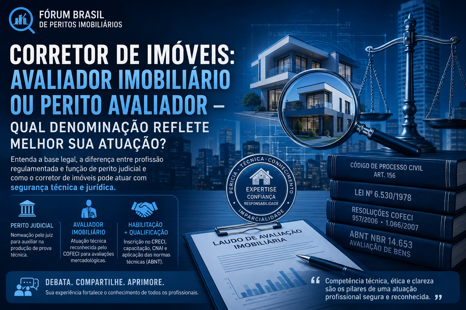Avaliador de imóveis ou perito avaliador